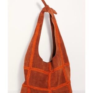 Free People Heritage Suede Hobo Bag